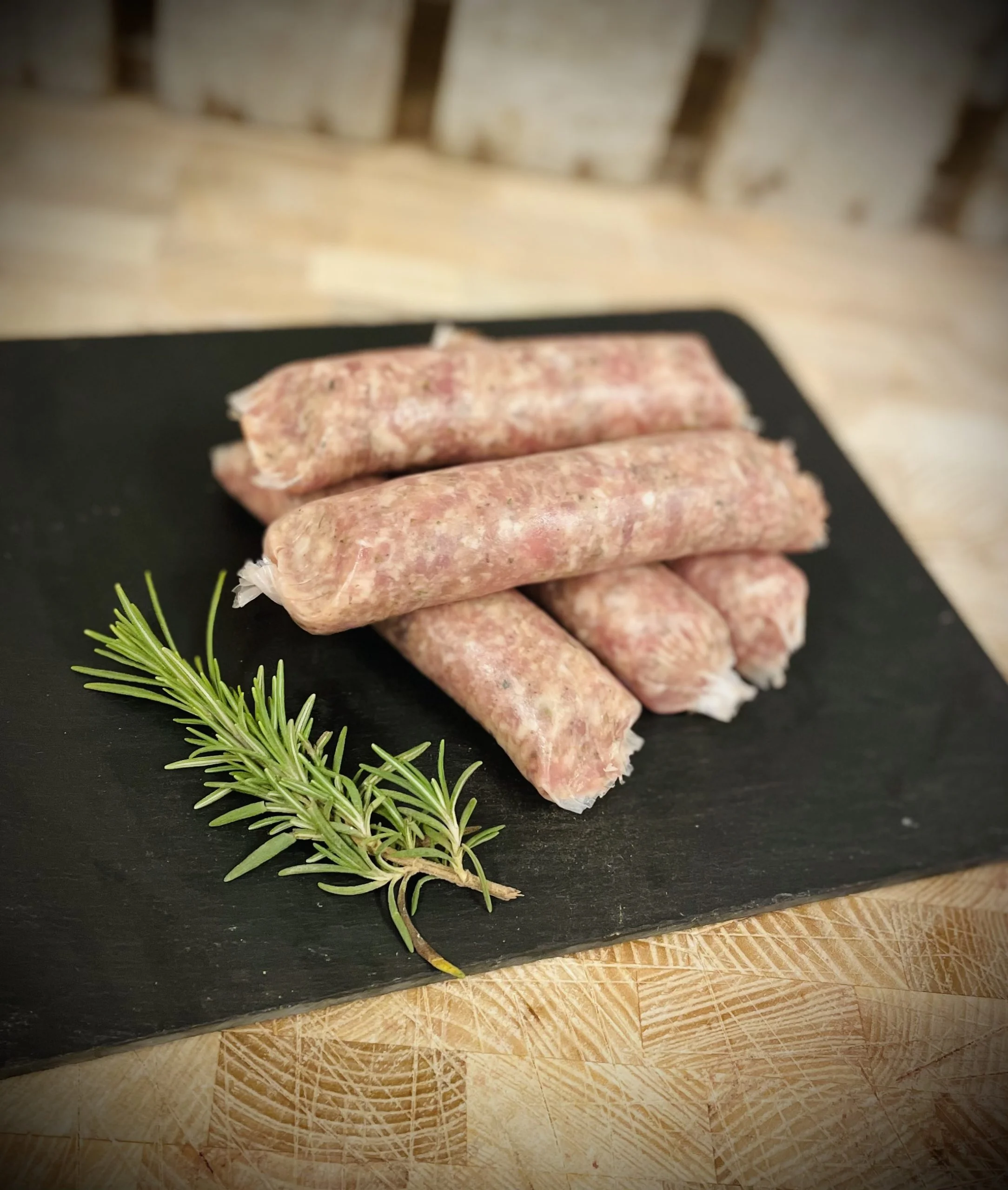 Pork Sausages with Sage and Red Onion